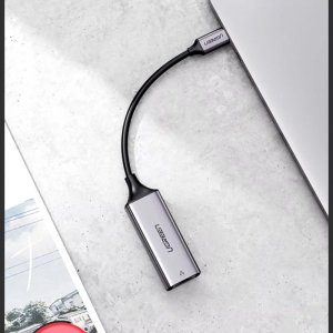 Adapter USB Ugreen CM199 USB-C - RJ-45 Szary  (50737B) 12