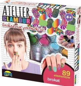 Dromader Zestaw Atelier Glamour Brokatowe paznokcie 1
