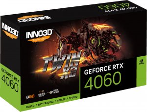 Karta graficzna Inno3D GeForce RTX 4060 Twin X2 8GB GDDR6 (N40602-08D6-173051N) 3