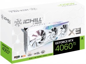 Karta graficzna Inno3D GeForce RTX 4060 Ti iCHILL X3 White 8GB GDDR6 (C406T3-08D6X-17113280) 3