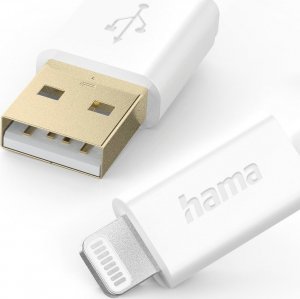 Kabel USB Hama USB-A - Lightning 1.5 m Biały (002015810000) 2