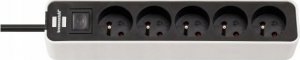 Listwa zasilająca Brennenstuhl Ecolor 5 gniazd 3 m biało-czarna (002181970000) 3