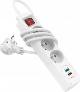 Listwa zasilająca Hama LISTWA ZASILAJĄCA 3GN, 2xUSB C/A 3