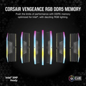 Pamięć Corsair Vengeance RGB, DDR5, 48 GB, 7200MHz, CL36 (CMH48GX5M2B7200C36) 6