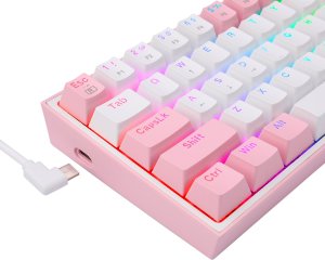Klawiatura Redragon K617 Fizz  (K617-RGB pink) 4