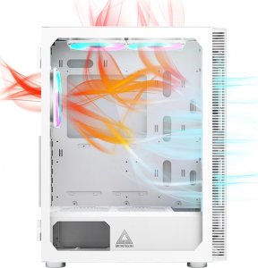 Obudowa Montech X3 TG RGB biała 3