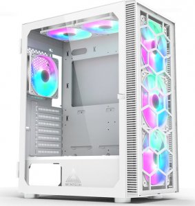 Obudowa Montech X3 TG RGB biała 4