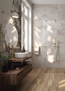 Bateria umywalkowa Deante Silia stojąca złoty (BQS R20K) 3