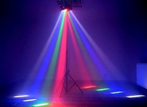 Lampa studyjna LIGHT4ME Spider MKII Turbo efekt świetlny led 8x3W 5