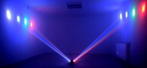 Lampa studyjna LIGHT4ME Spider MKII Turbo efekt świetlny led 8x3W 7