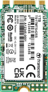 Dysk SSD Transcend 425S 1TB M.2 2242 SATA III (TS1TMTS425S) 1