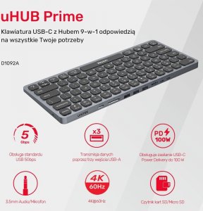 Klawiatura Unitek 9w1 (D1092A) 4