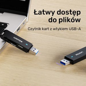 Czytnik Unitek Unitek Czytnik kart SD i microSD USB-A 5