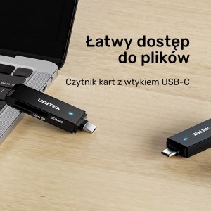 Czytnik Unitek Unitek Czytnik kart SD i microSD USB-C 5