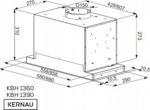 Okap Kernau Okap Kernau KBH 1390 B 2