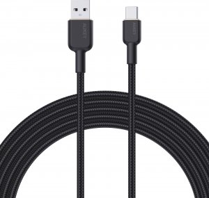 Kabel USB Aukey USB-A - USB-C 1.8 m Czarny (CB-NAC2 BK) 1