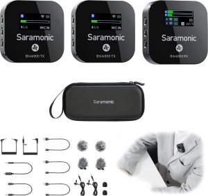 Mikrofon Saramonic Saramonic Blink900 B2 (RX + TX + TX) Zestaw do bezprzewodowej transmisji dźwięku 1