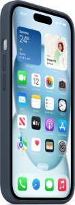 Apple Etui silikonowe z MagSafe do iPhonea 15 - sztormowy błękit 6
