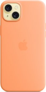 Apple Etui silikonowe z MagSafe do iPhonea 15 Plus - pomarańczowy sorbet 3