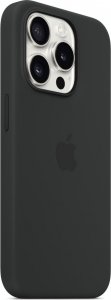 Apple Etui silikonowe z MagSafe do iPhonea 15 Pro - czarne 5
