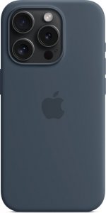 Apple Etui silikonowe z MagSafe do iPhonea 15 Pro - sztormowy błękit 4