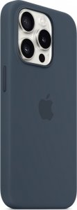 Apple Etui silikonowe z MagSafe do iPhonea 15 Pro - sztormowy błękit 5