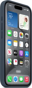 Apple Etui silikonowe z MagSafe do iPhonea 15 Pro - sztormowy błękit 6