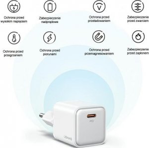 Ładowarka Usams Ładowarka sieciowa USB-C PD 3.0 30W Fast 6