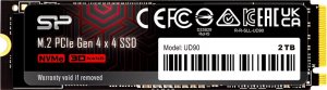 Dysk SSD Silicon Power UD90 4TB M.2 2280 PCI-E x4 Gen4 NVMe (SP04KGBP44UD9005) 1