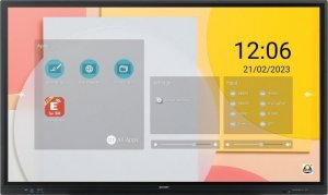 System interaktywny Sharp PN-LC862 - 86", interactive display, UHD, 350 cd/m2, Infrared, 20 touch points, OPS Slot, Android SoC, USB-C, HDMI-out. 5