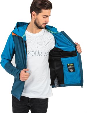 Kurtka męska Elbrus Kurtka RANDAL SOFTSHELL PROTECTION SYSTEM 15 000 BLUE WING TEAL/BRILLIANT BLUE/PUFFIN'S BILL XXL 6