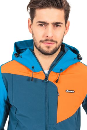 Kurtka męska Elbrus Kurtka RANDAL SOFTSHELL PROTECTION SYSTEM 15 000 BLUE WING TEAL/BRILLIANT BLUE/PUFFIN'S BILL XXL 8