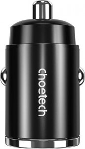 Ładowarka Choetech Ładowarka samochodowa Choetech TC0006 1x USB-A, 1x USB-C 30W PD 3.0 (czarna) 3