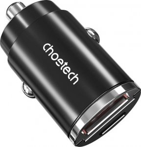 Ładowarka Choetech Ładowarka samochodowa Choetech TC0006 1x USB-A, 1x USB-C 30W PD 3.0 (czarna) 4