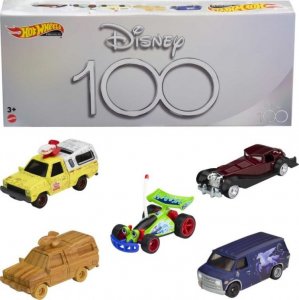 Mattel Hot Wheels PREMIUM 100-lecie Disneya zestaw 5 aut (HKF06) 1
