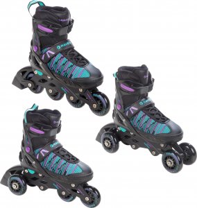 Rolki Raven Inlineskates Cande rekreacyjne regulowane czarne r. 31-35 1