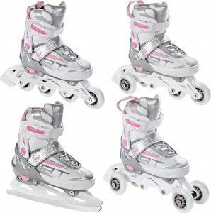 Rolki Raven Inlineskates Profession z wymienną płozą regulowane białe r. 28-32 1