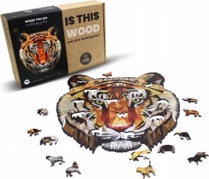 WOOD YOU DO DREWNIANE EKO PUZZLE DLA DOROSŁYCH TYGRYS A4 140 2