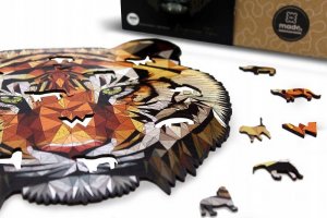 WOOD YOU DO DREWNIANE EKO PUZZLE DLA DOROSŁYCH TYGRYS A4 140 3