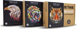 WOOD YOU DO DREWNIANE EKO PUZZLE DLA DOROSŁYCH TYGRYS A4 140 7