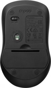 Mysz Rapoo MYSZ BEZPRZEWODOWA 1680, CICHE PRZYCISKI, CZARNA 5