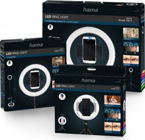 Lampa pierścieniowa Hama LAMPA PIERŚCIENIOWA Z MINI STATYWEM SPOTLIGHT SMART 80 25