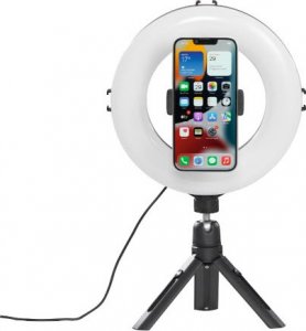 Lampa pierścieniowa Hama LAMPA PIERŚCIENIOWA Z MINI STATYWEM SPOTLIGHT SMART 80 4