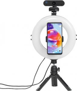 Lampa pierścieniowa Hama LAMPA PIERŚCIENIOWA Z MINI STATYWEM SPOTLIGHT SMART 80 10