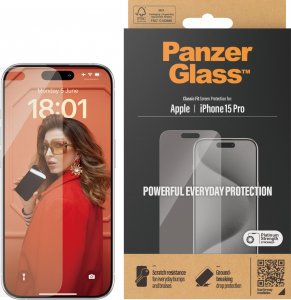 PanzerGlass Szkło hartowane Classic Fit iPhone15 Pro 2