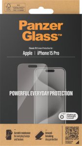 PanzerGlass Szkło hartowane Classic Fit iPhone15 Pro 3