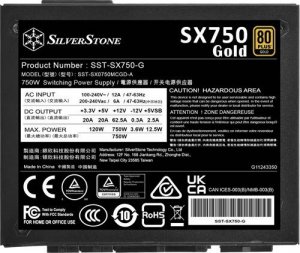 Zasilacz SilverStone SST-SX750-G 750W (SST-SX750-G) 13