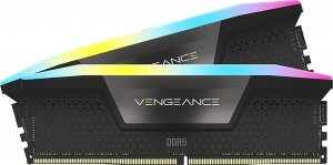 Pamięć Corsair Vengeance RGB, DDR5, 64 GB, 5600MHz, CL40 (CMH64GX5M2B5600C40) 1