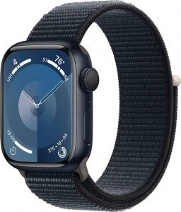Smartwatch Apple Watch 9 GPS + Cellular 41mm  Midnight Alu Sport Loop Granatowy  (MRHU3QP/A) 1