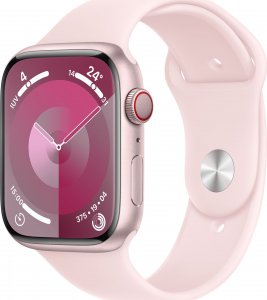 Smartwatch Apple Watch 9 GPS + Cellular 45mm Pink Alu Sport M/L Różowy  (MRML3QP/A) 1